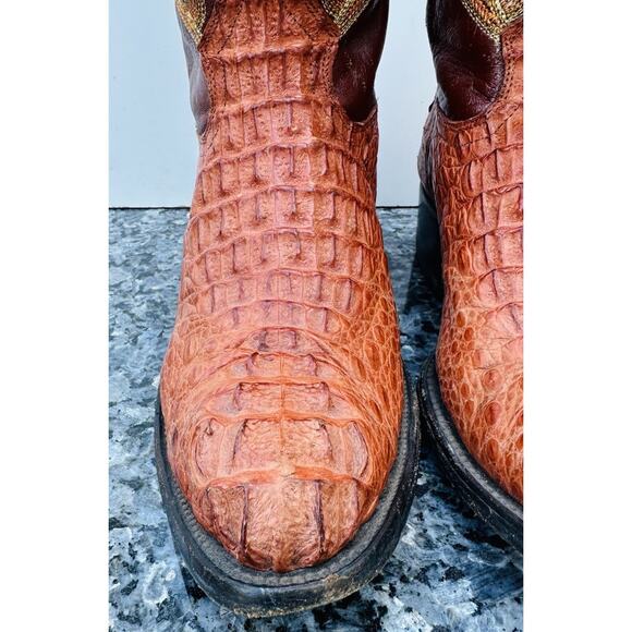 CUADRA Exotic Western Caiman Mens Size US 8 Leather Boots Cowboy Western main image 10